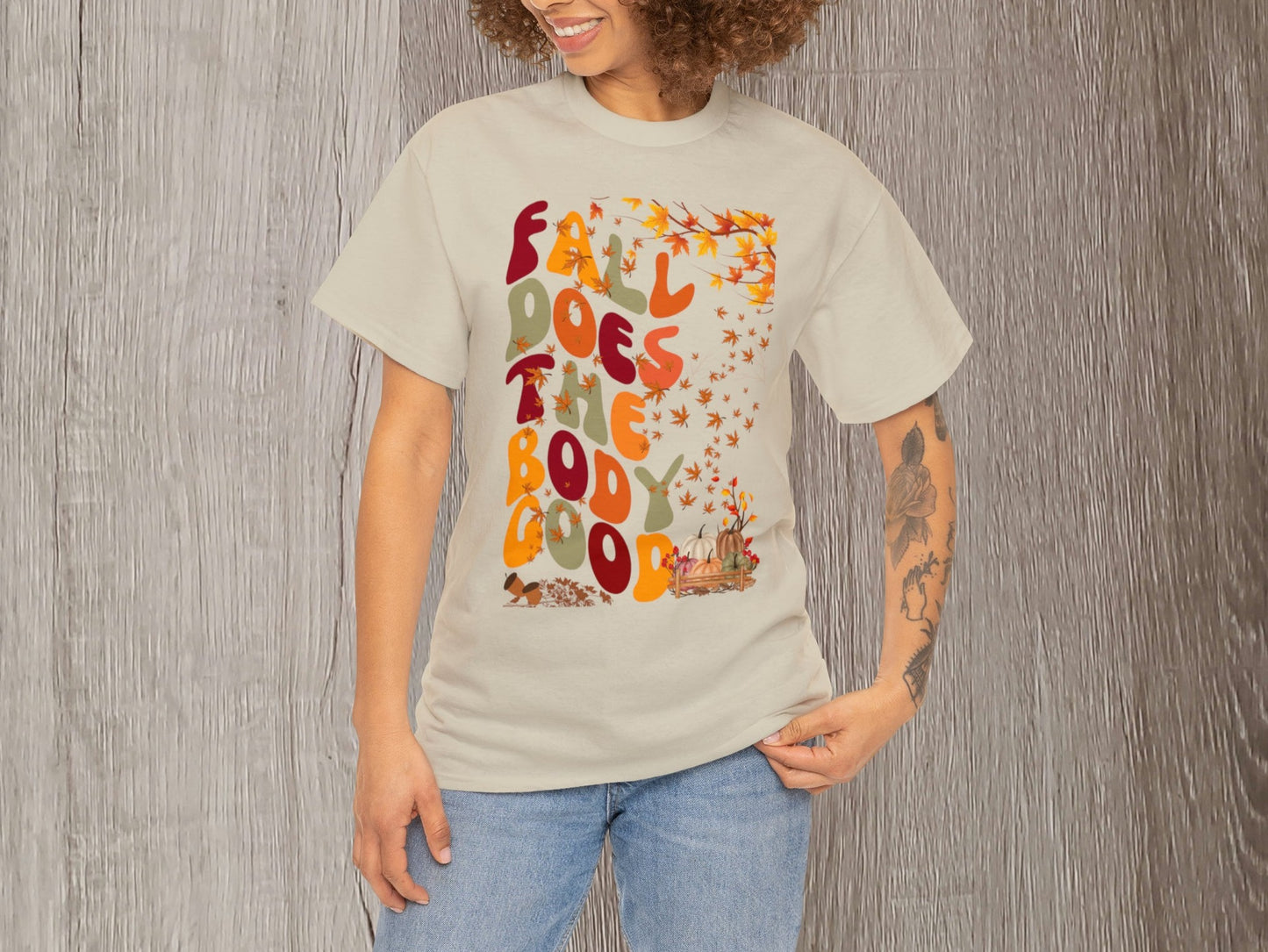 Fall T-Shirt | Fall Does The Body Good Shirt | Autumn Season Shirt | Teacher Shirt | Cute T-Shirt | Mom Gift | Vintage Shirt | Holiday Gift