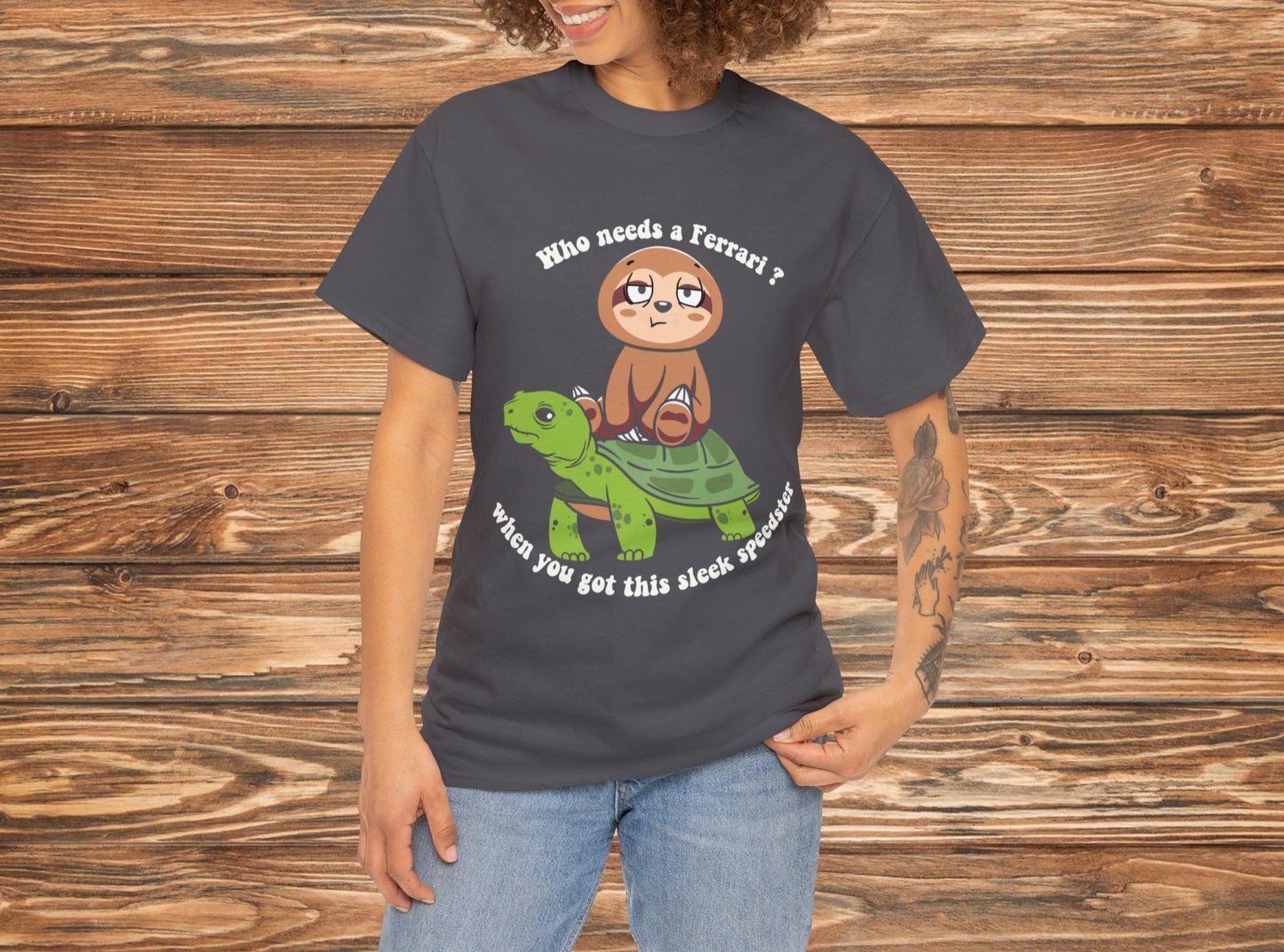 Who Needs a Ferrari Shirt | Turtle Lover | Animal Lover | Cute Animal Tee | Fun Clothing | Nature Lover | Inspirational Gift /Turtle Apparel