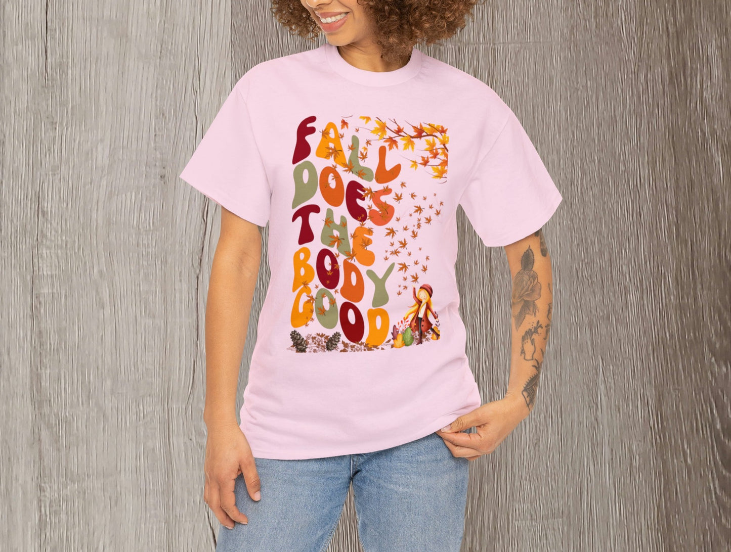 Fall T-Shirt | Fall Does The Body Good Shirt | Autumn Season Shirt | Teacher Shirt | Cute T-Shirt | Mom Gift | Vintage Shirt | Holiday Gift