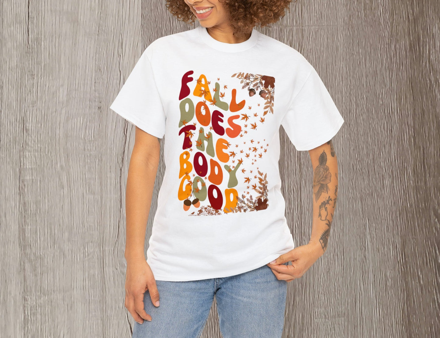 Fall T-Shirt | Fall Does The Body Good Shirt | Autumn Season Shirt | Teacher Shirt | Cute T-Shirt | Mom Gift | Vintage Shirt | Holiday Gift