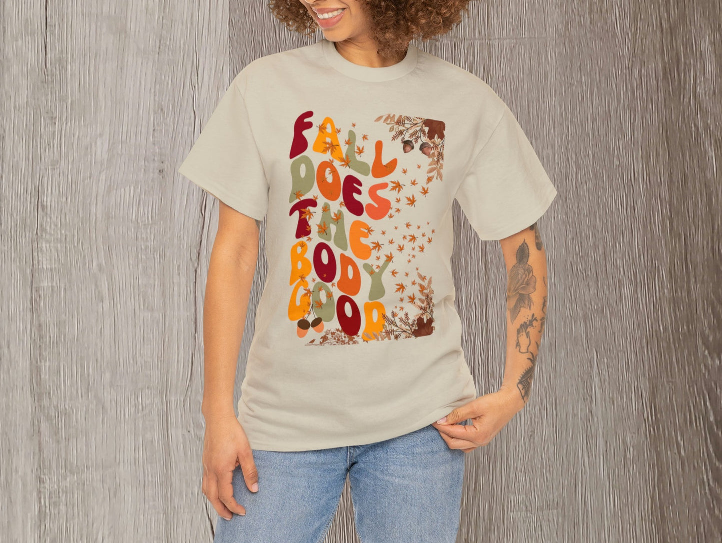 Fall T-Shirt | Fall Does The Body Good Shirt | Autumn Season Shirt | Teacher Shirt | Cute T-Shirt | Mom Gift | Vintage Shirt | Holiday Gift