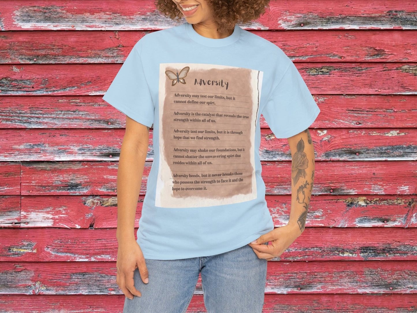 Adversity T-Shirt, Inspirational  Tee, Motivational Tee, Positive Tee, Spirtual Shirt, Family Gifts