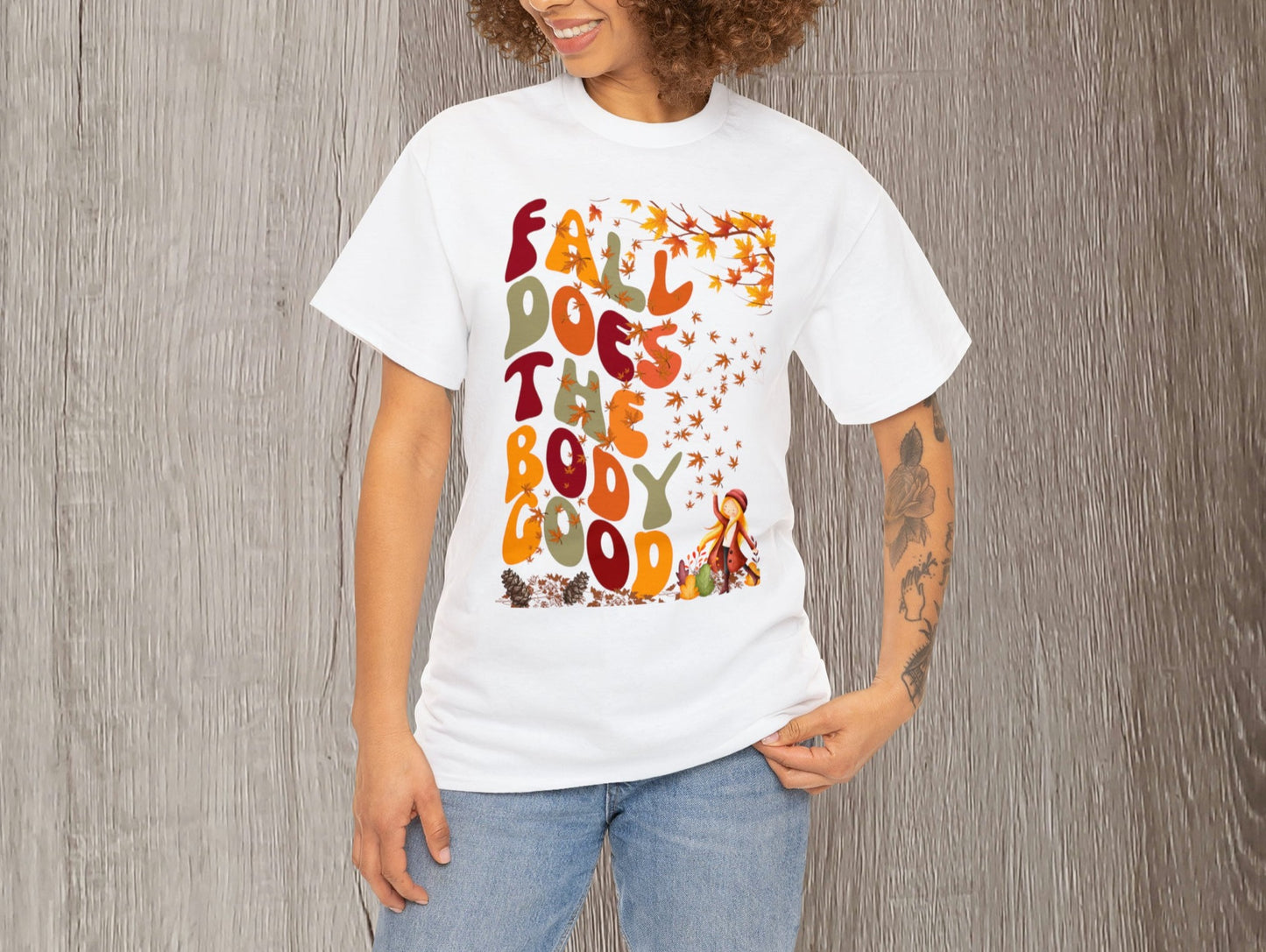 Fall T-Shirt | Fall Does The Body Good Shirt | Autumn Season Shirt | Teacher Shirt | Cute T-Shirt | Mom Gift | Vintage Shirt | Holiday Gift