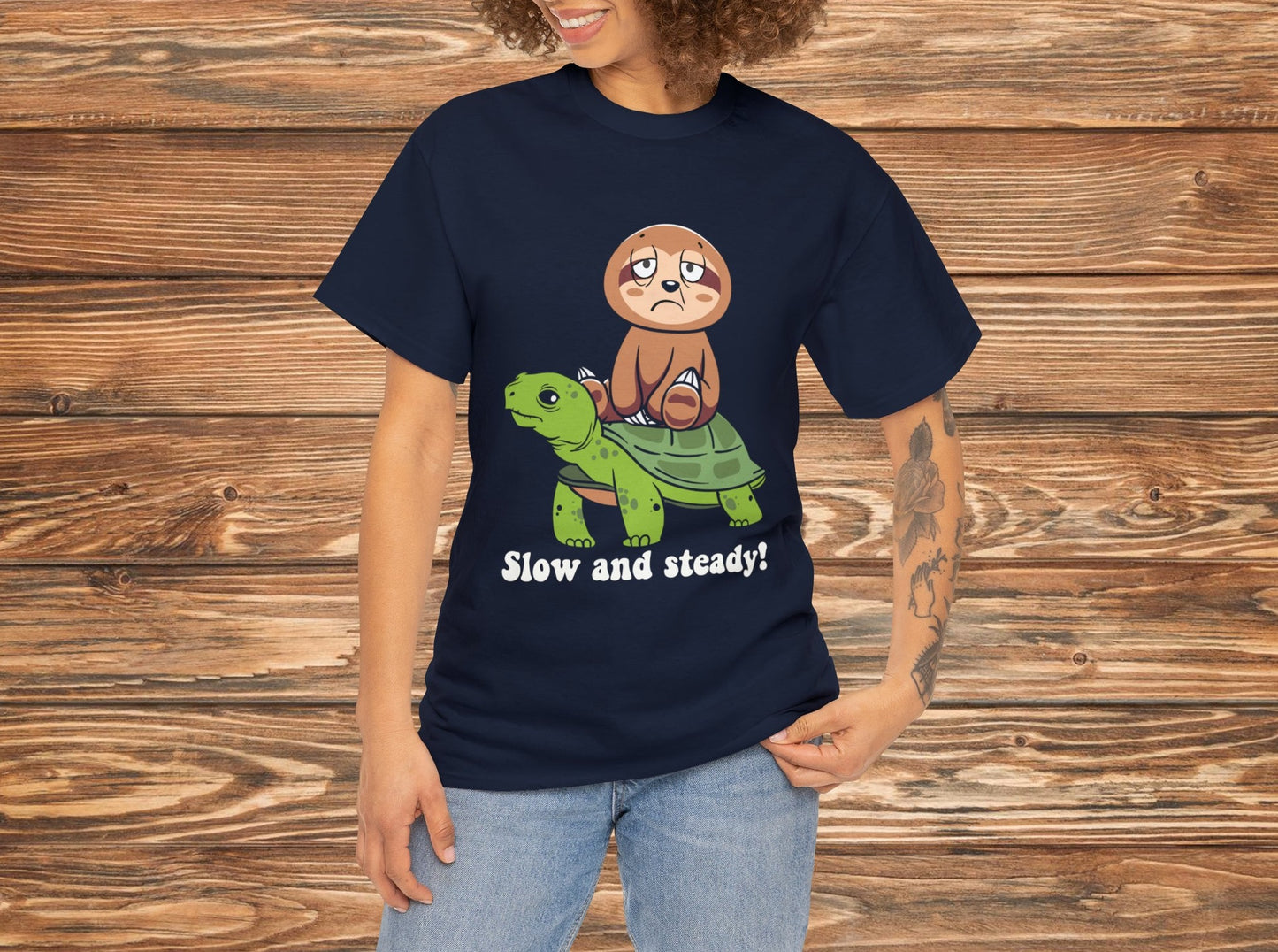 Slow and Steady Shirt | Turtle Lover | Animal Lover | Cute Animal Tee | Fun Clothing | Nature Lover | Inspirational Gift | Turtle Apparel