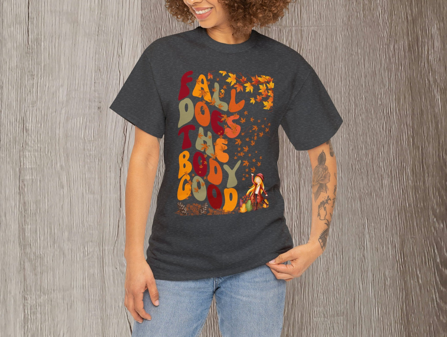 Fall T-Shirt | Fall Does The Body Good Shirt | Autumn Season Shirt | Teacher Shirt | Cute T-Shirt | Mom Gift | Vintage Shirt | Holiday Gift