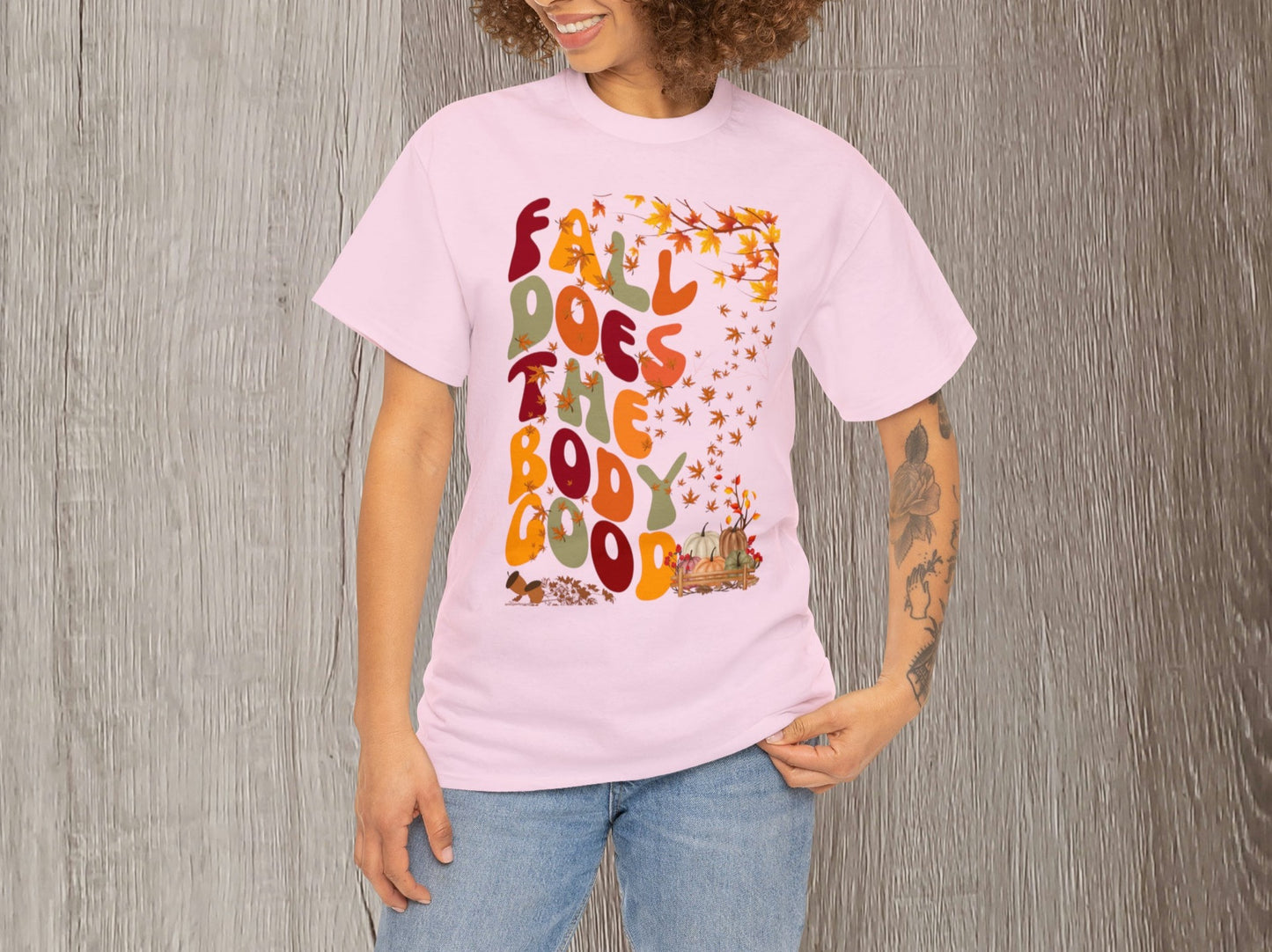 Fall T-Shirt | Fall Does The Body Good Shirt | Autumn Season Shirt | Teacher Shirt | Cute T-Shirt | Mom Gift | Vintage Shirt | Holiday Gift