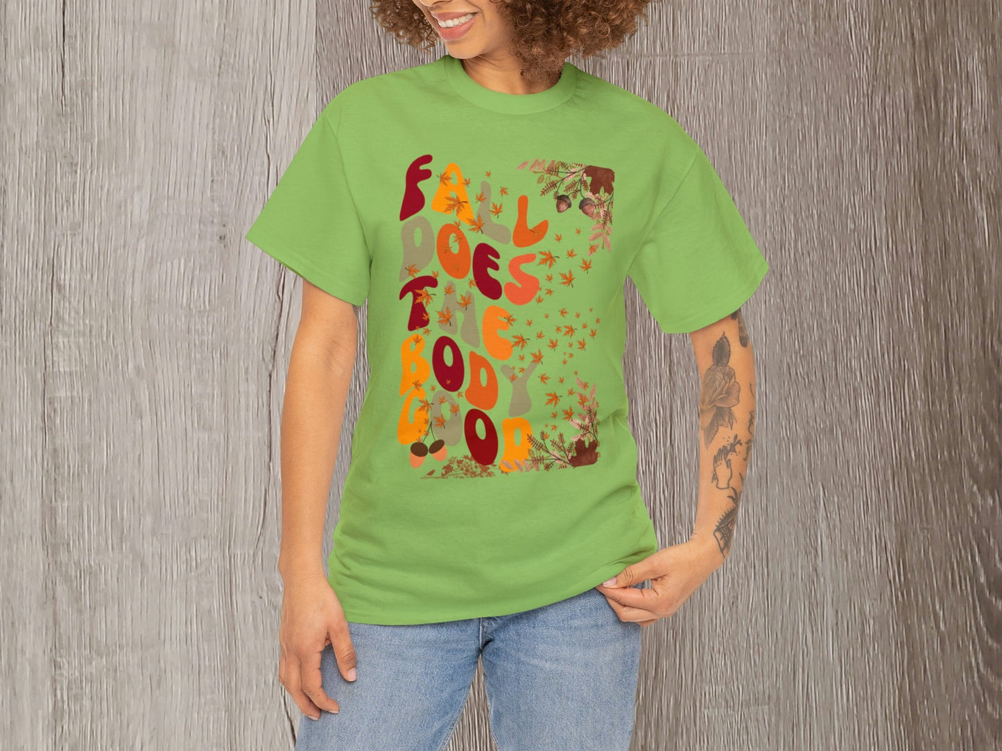 Fall T-Shirt | Fall Does The Body Good Shirt | Autumn Season Shirt | Teacher Shirt | Cute T-Shirt | Mom Gift | Vintage Shirt | Holiday Gift