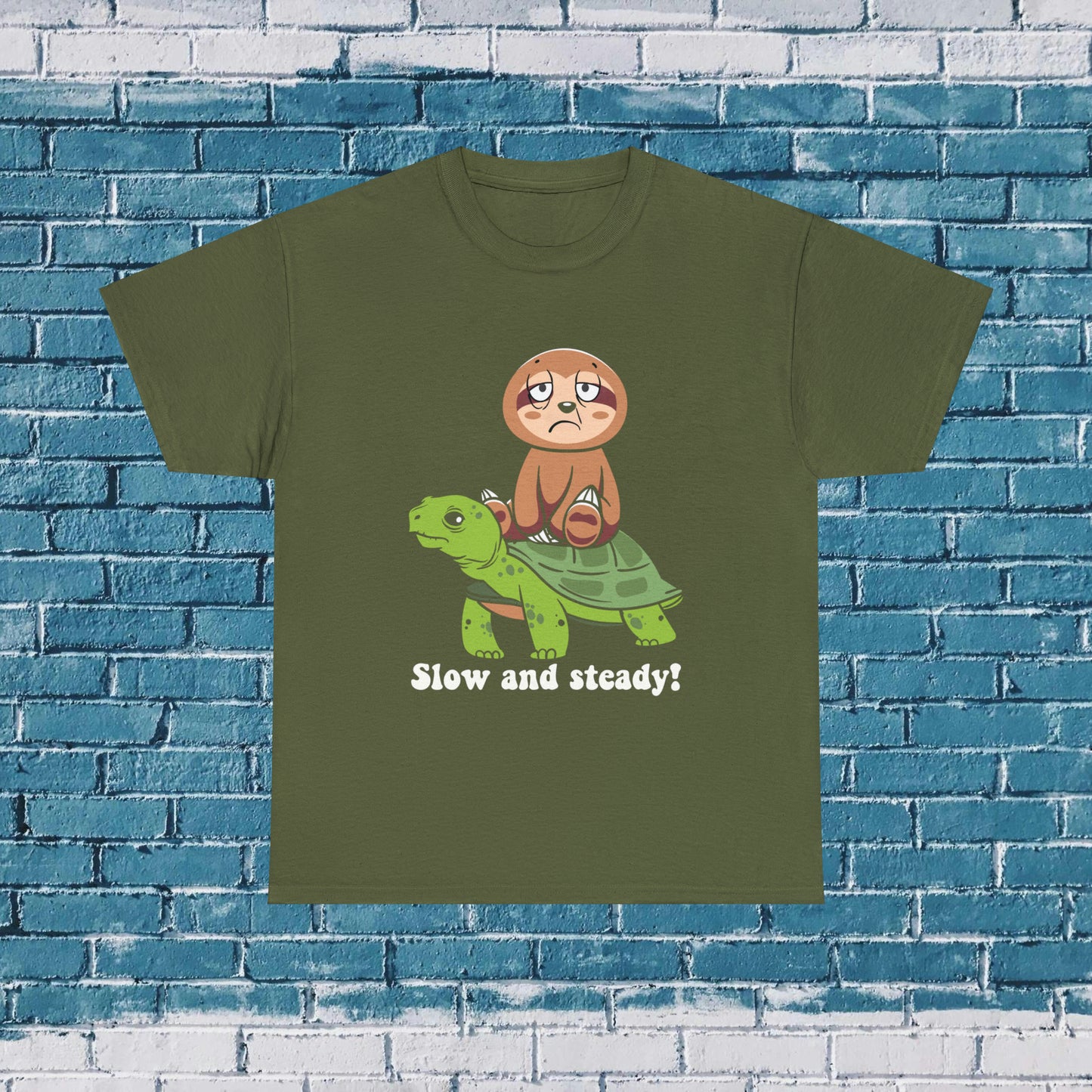 Slow and Steady Shirt | Turtle Lover | Animal Lover | Cute Animal Tee | Fun Clothing | Nature Lover | Inspirational Gift | Turtle Apparel