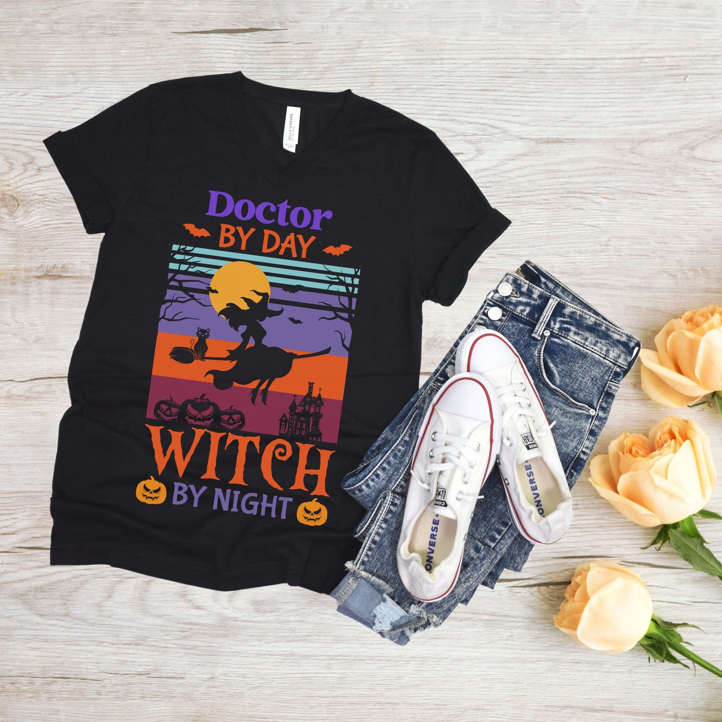 Doctor By Day Witch By Night Halloween Shirt | Doctor Halloween shirt | Fall Shirt for Women | Halloween Shirt | Spooky Trick or Treat Shirt